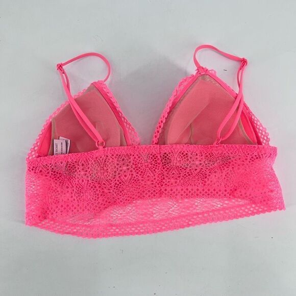 Victoria's Secret Long Line Lacy Bralette in Coral - Picture 3 of 10